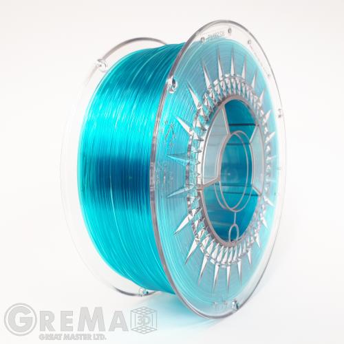 PET - G Devil Design PET-G filament 1.75 mm, 1 kg (2.0 lbs) - blue transparent